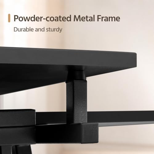 Yaheetech Adjustable Drafting Table Art Desk,Storage Drawers & Stool,Black