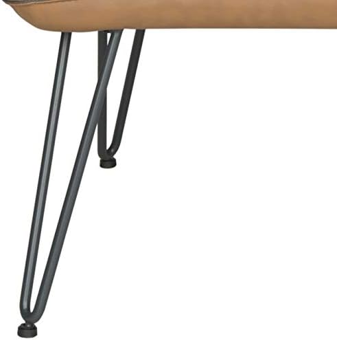 SAFAVIEH Home Collection Johannes Antique Brown Arm Chair