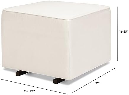 Davinci Universal Gliding Ottoman in Performance Cream Linen, Greenguard Gold...