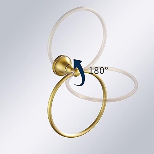 Leyden Antique Brass Toilet Paper Holder Towel Ring, Brass Hand Towel Holder ...
