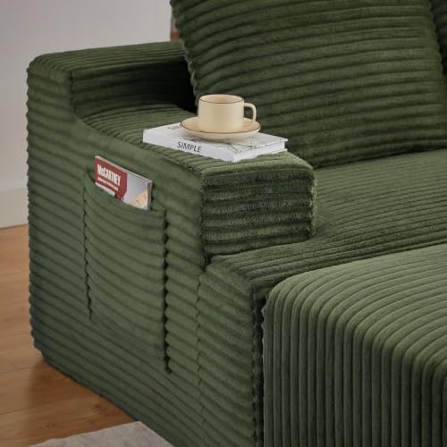 96IN U Shaped Boneless Sectional Compressed Cloud Couches