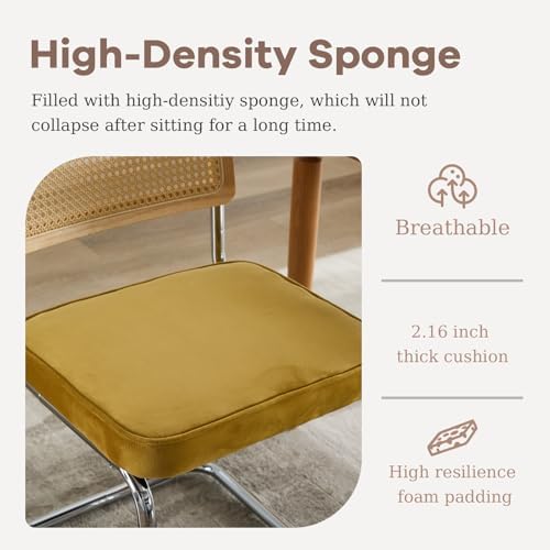 24" Small Round Kitchen Table Set for 2 with Velvet Upholstered Chairs