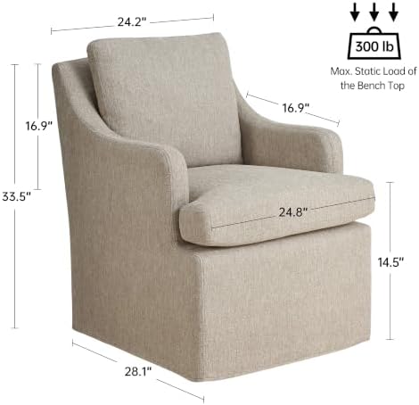 VKNOW Upholstered Dining Chairs Set of 4, Dining Room Chairs with Casters