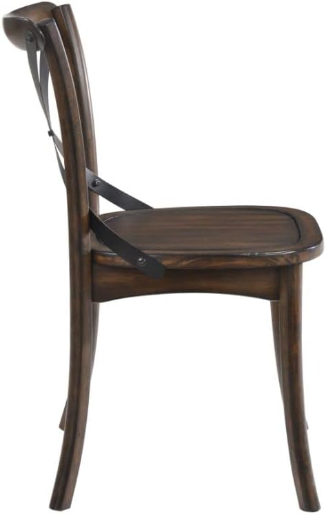 JUSTONE Set of 2 Cross Back Chair, Dining Chair Furniture 2-Pack, Sturdy X-Ba...