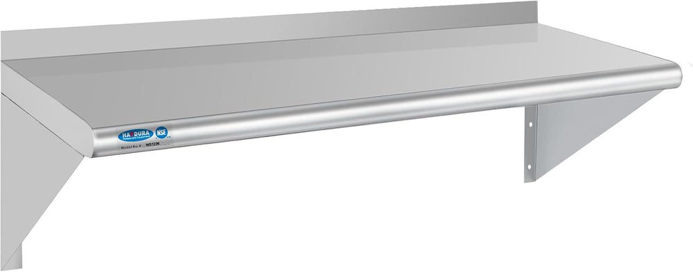 HARDURA Stainless Steel Shelf 12" x 36", 230lb