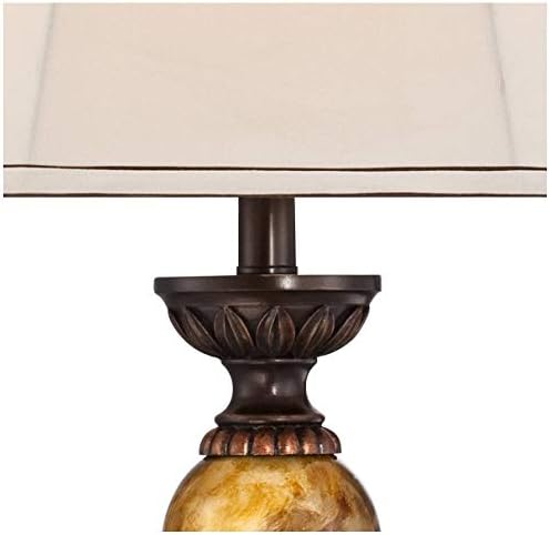 Mulholland 30" Bronze Brown Large 3-Way Table Lamp Table Top Dimmer
