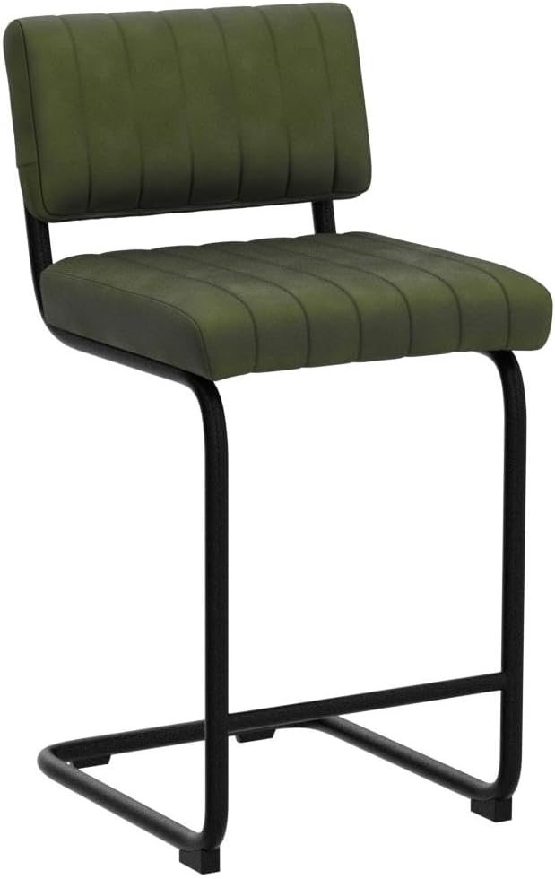 ONEVOG 24.6'' Counter Height Bar Stools Set of 2, Mid-Century Modern ...