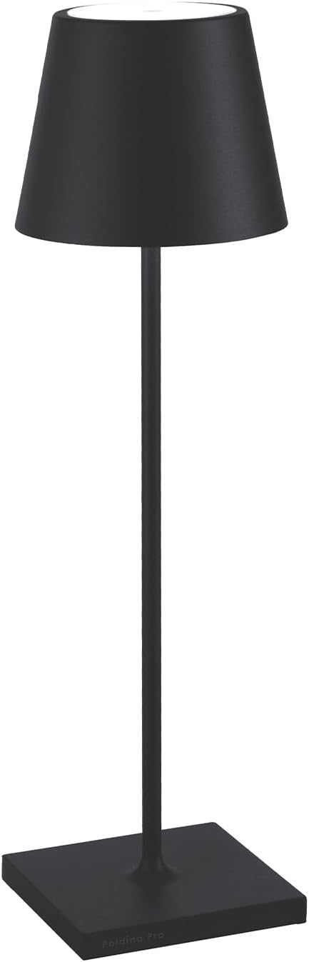 Zafferano, Poldina Pro, Rechargeable Cordless Lamp, Black