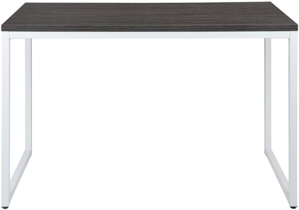 Flash Furniture Industrial Desk, 47", Rustic Gray/White