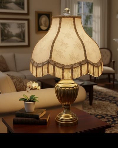 Aspen Creative 30331 Transitional Scallop Bell Shape Spider Construction Lamp...