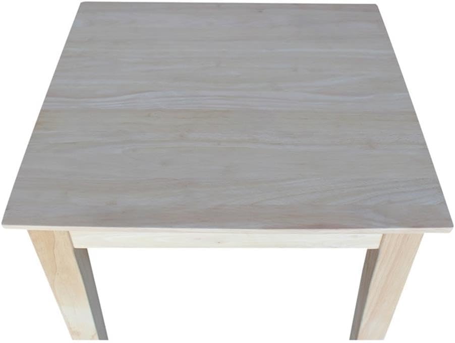 IC International Concepts, Shaker End Table - Tall, Solid Real Wood, Sturdy P...