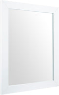 Rectangular Wall Mirror 20x16 Inch Bathroom Mirror for Over Sink, White