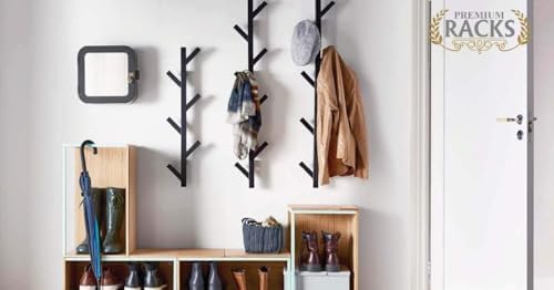 PREMIUM RACKS Coat Rack & Hat Rack - Modern Design - Wall Mounted - Styli...