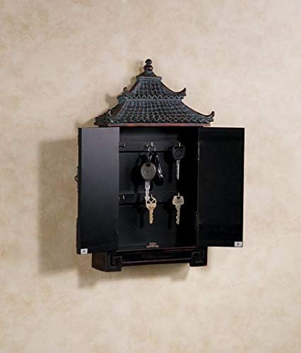 Touch of Class Oriental Pagoda Key Wall Cabinet Bronze - Oriental Furnishings...
