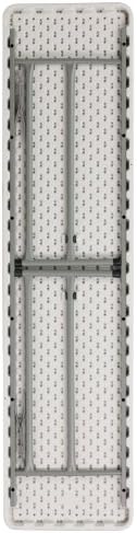 Flash Furniture 6 ft Plastic Folding Training Table, Granite White