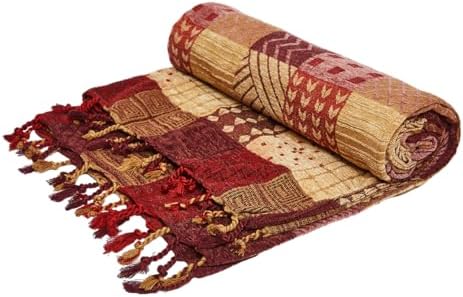 amorus Boho Throw Blanket, Sofa Blankets for Couch (M，60 * 75inch)