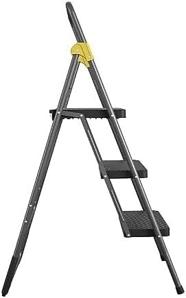 Cosco 11839GGO Commercial 3-Step Folding Stool, 300lb Cap, 20 1/2w x 32 5/8d ...