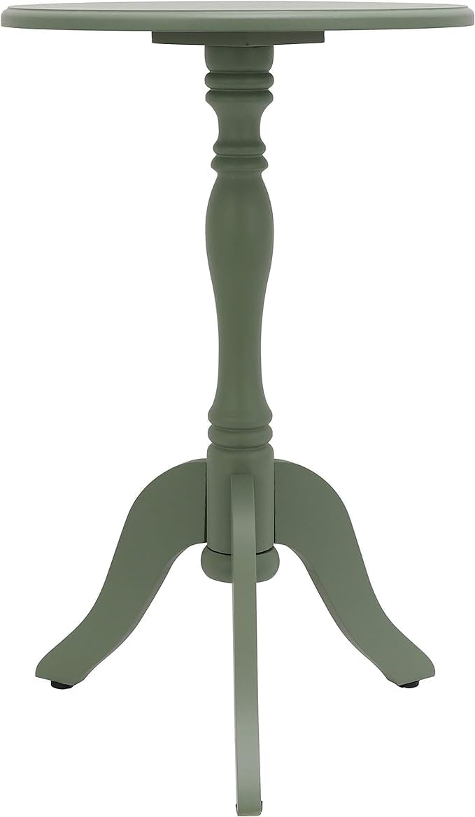 Decor Therapy Simplify Pedestal Accent Table, Olive Branch