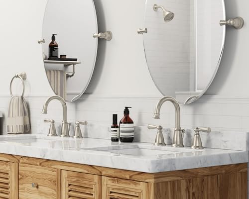 Moen DN2692BN Glenshire Pivoting Oval Mirror, Brushed Nickel