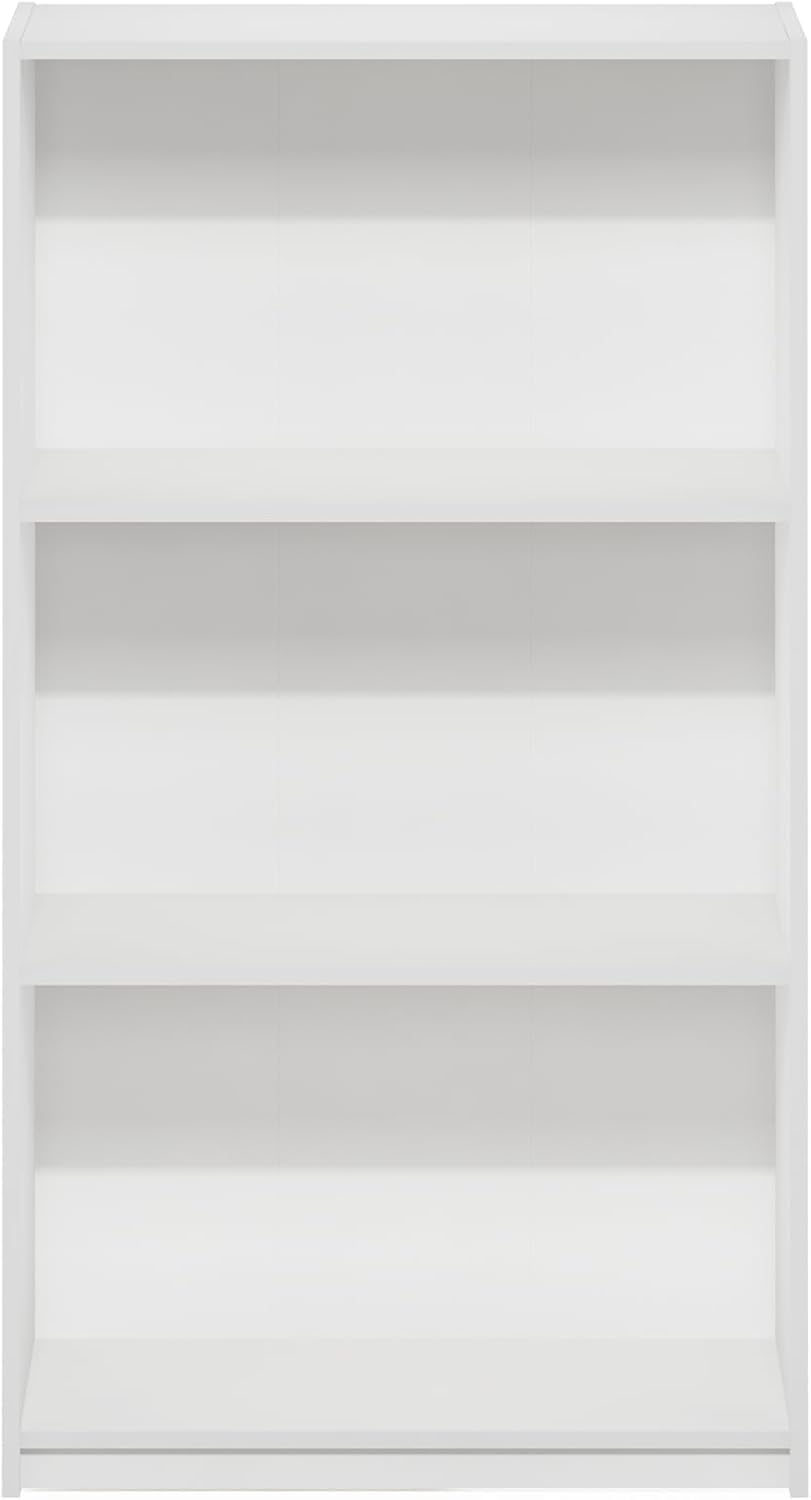 furinno basic 3-tier book shelf with open shelves, package contents