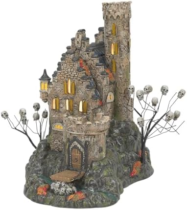 Department 56 Snow Village Halloween Castle Calvaria Lit Building, 10.28 Inch...