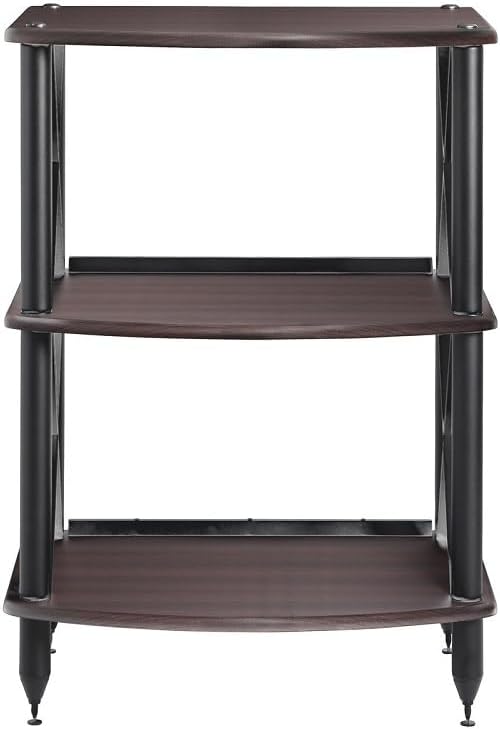 Pangea Audio Vulcan TT LP Record Player Turntable Stand Rack with Vinyl Stora...