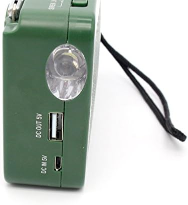 Emergency Radio with Solar and Hand Crank Self Powered, Battery USB Rechargin...