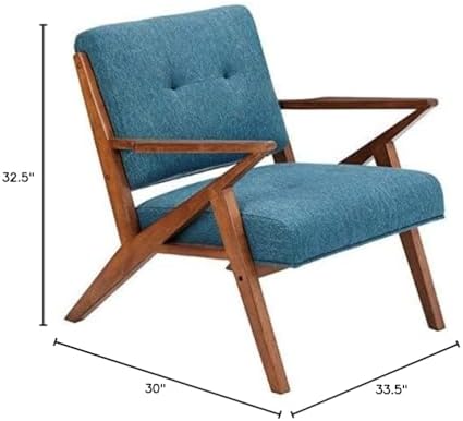 INK+IVY Rocket Mid,Century Modern Accent Chairs for Living Room with Solid Wo...