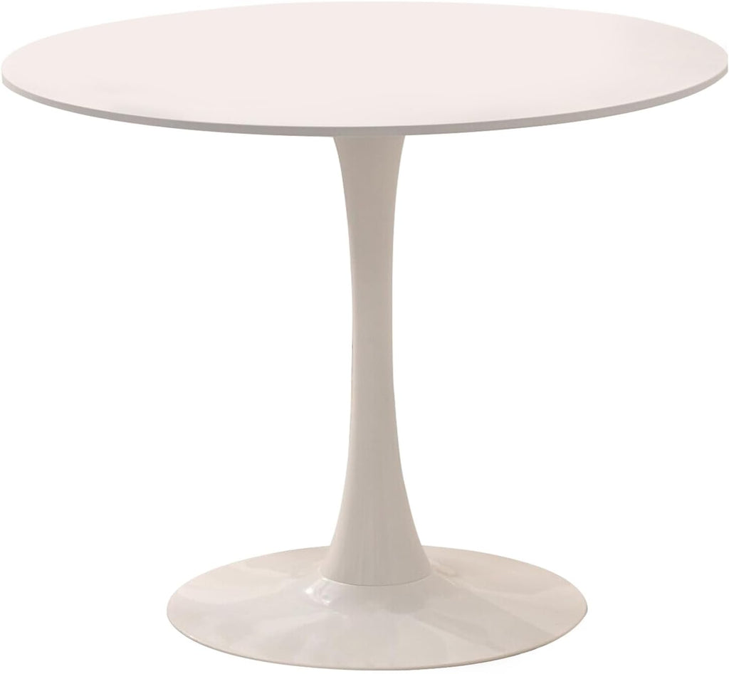 3 piece round dining table and chairs set showing dimensions