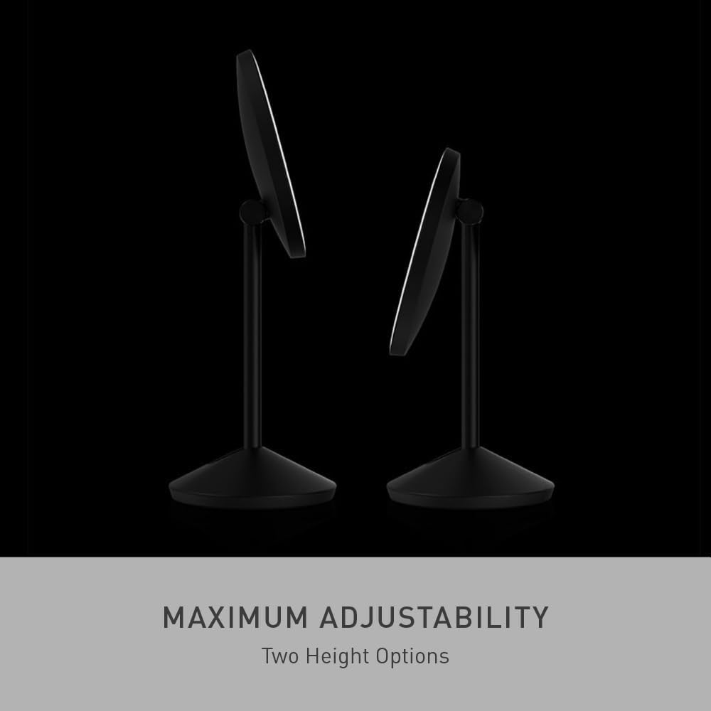 simplehuman Sensor Mirror Fold, 5'' with 10X Magnification, Round Rec...