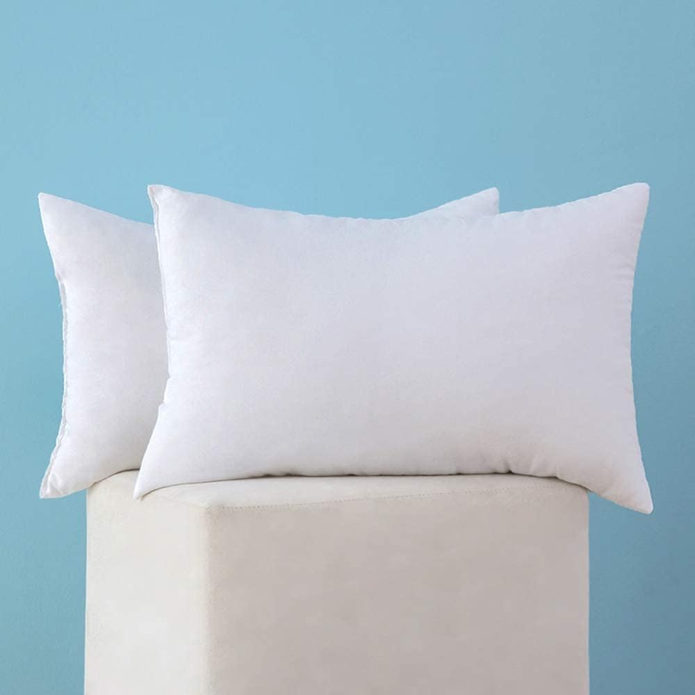 MIULEE Set 2 Throw Pillow Inserts Premium Pillow Stuffer Form 12x18 Inch