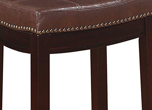 Linon Home Décor Kingston Backless Linon Claridge Stool, Counter Height, Brow...