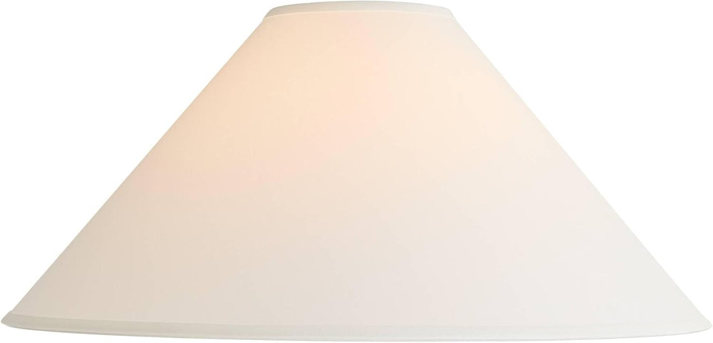 Rolla Extra Large White Linen Chimney Large Lamp Shade 6x23x13.5 (Spider)