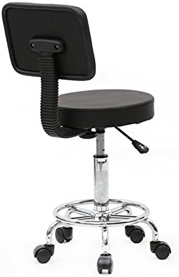 Armless Swivel Chair - Ergonomic Chair with Wheels - Massage Chair with Back ...