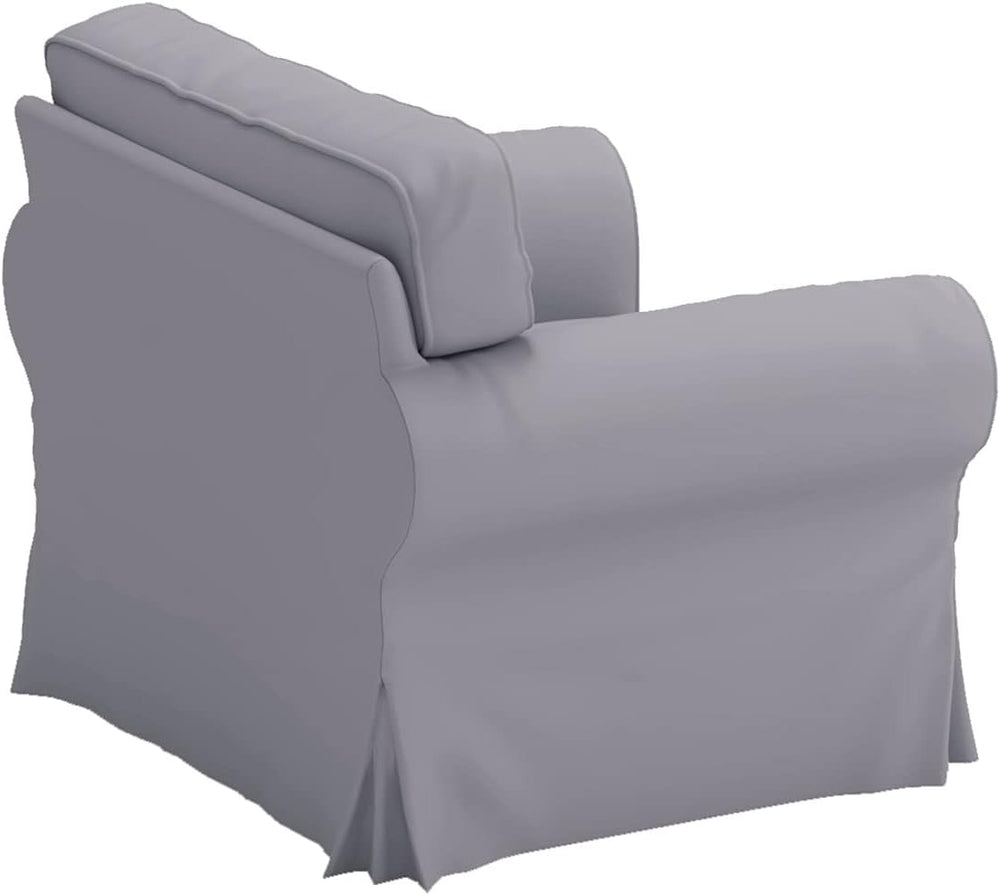 Custom Slipcover Replacement Ektorp Chair Sofa Polyester Flax Cover Replaceme...