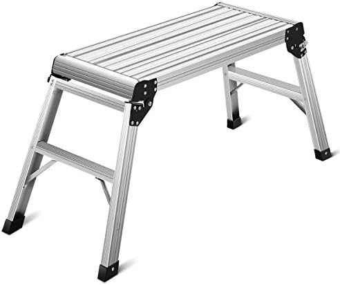 Giantex Work Platform Aluminum Step Ladder Drywall Safe CE Approved of Capaci...