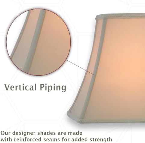 Royal Designs, Inc. DSO-68-16EG Rectangle Cut Corner Bell Designer Lamp Shade...