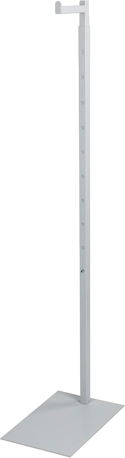SSWBasics White Costumer Stand, Adjustable Clothes Rack for Hanging Clothes