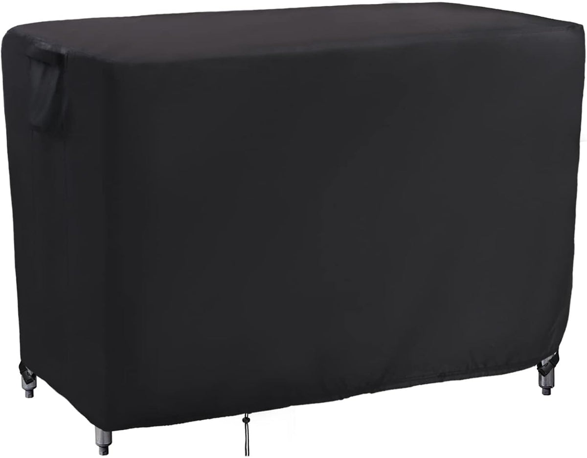 Kingling Outdoor Table Cover for Wicker Bar Cart 48''L x 18''W x 36''H