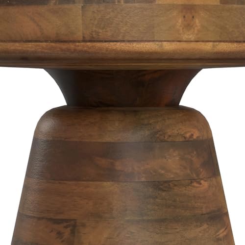 SIMPLIHOME Robbie 16" Wide Solid Wood Rectangular End Table in Walnut Brown