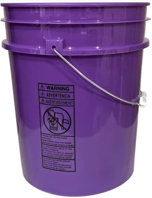 House Naturals 5 Gallon Purple Food Grade BPA Free, Made in USA, Plastic Buck...