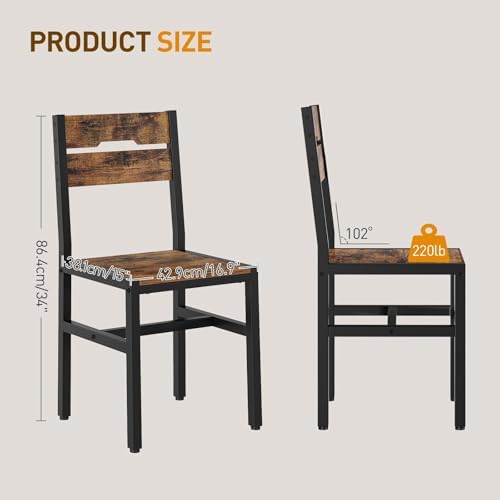 RALGEND Dining Chairs Set of 4, Kitchen Chairs, Dining Room Chairs