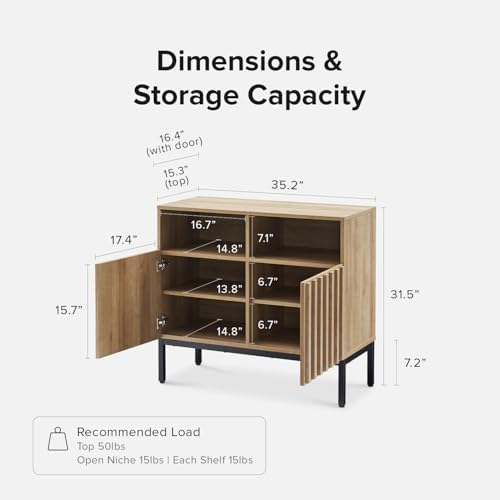 mopio Norwin Storage Cabinet, TV Stand, Entertainment Center (Single)