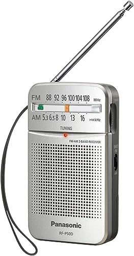 Panasonic Pocket FM/AM Portable Radio with Digital Tuner, Large Dial, Easy to...