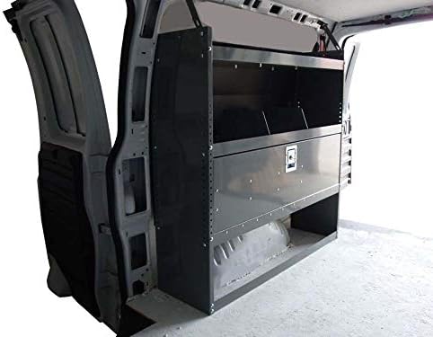 Van Shelving Storage Unit with Door Kit 45" L x 44" H x13 D, Design...