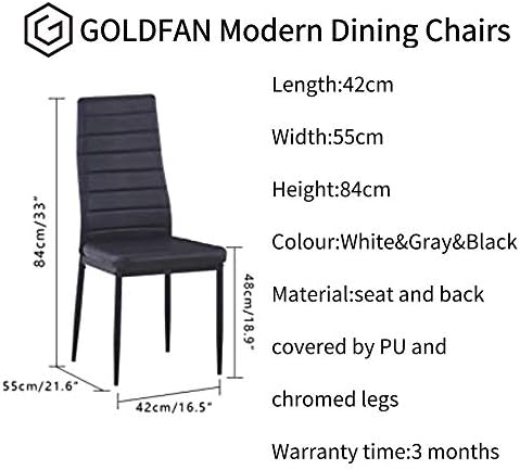 Round Tempered Glass Dining Table Set with Black Metal Legs