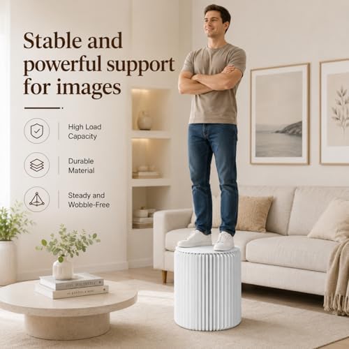 Folding Stool-17Inch Home Furniture 660lb Load Capacity Foldable Foldable