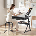 Topeakmart Drafting Table for Artists, Height Adjustable Drawing Draft Desk