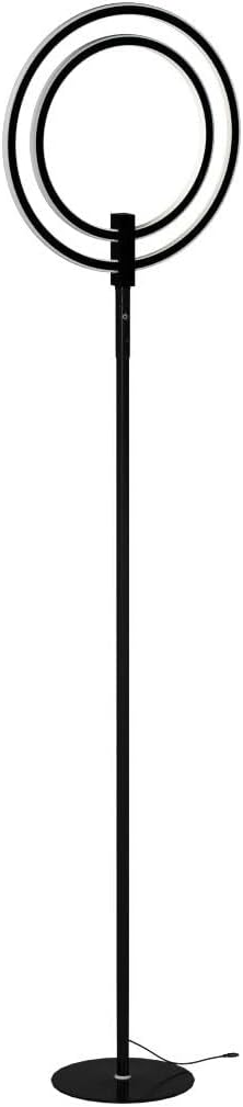 Brightech Eclipse Dimmable LED Floor Lamp, Modern Torchiere Floor Lamp for Li...