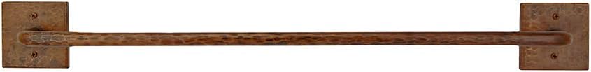 Premier Copper Products TR24DB 24-Inch Hand Hammered Copper Towel Bar, Oil Ru...